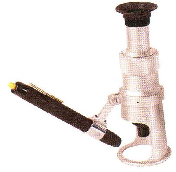 Αργίλιο που στεγάζει το μεταλλουργικό μικροσκόπιο KT 293 σειρά Magnifier/φακός με τα τσαντάκια