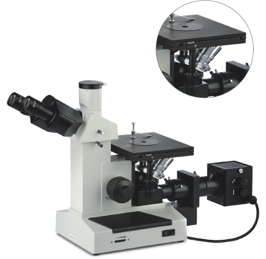 Διοφθαλμικό σύνθετο ελαφρύ μικροσκόπιο θερμικής επεξεργασίας για την έρευνα φυσικής μετάλλων 